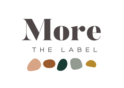 More the label logo with coloured pebbles.