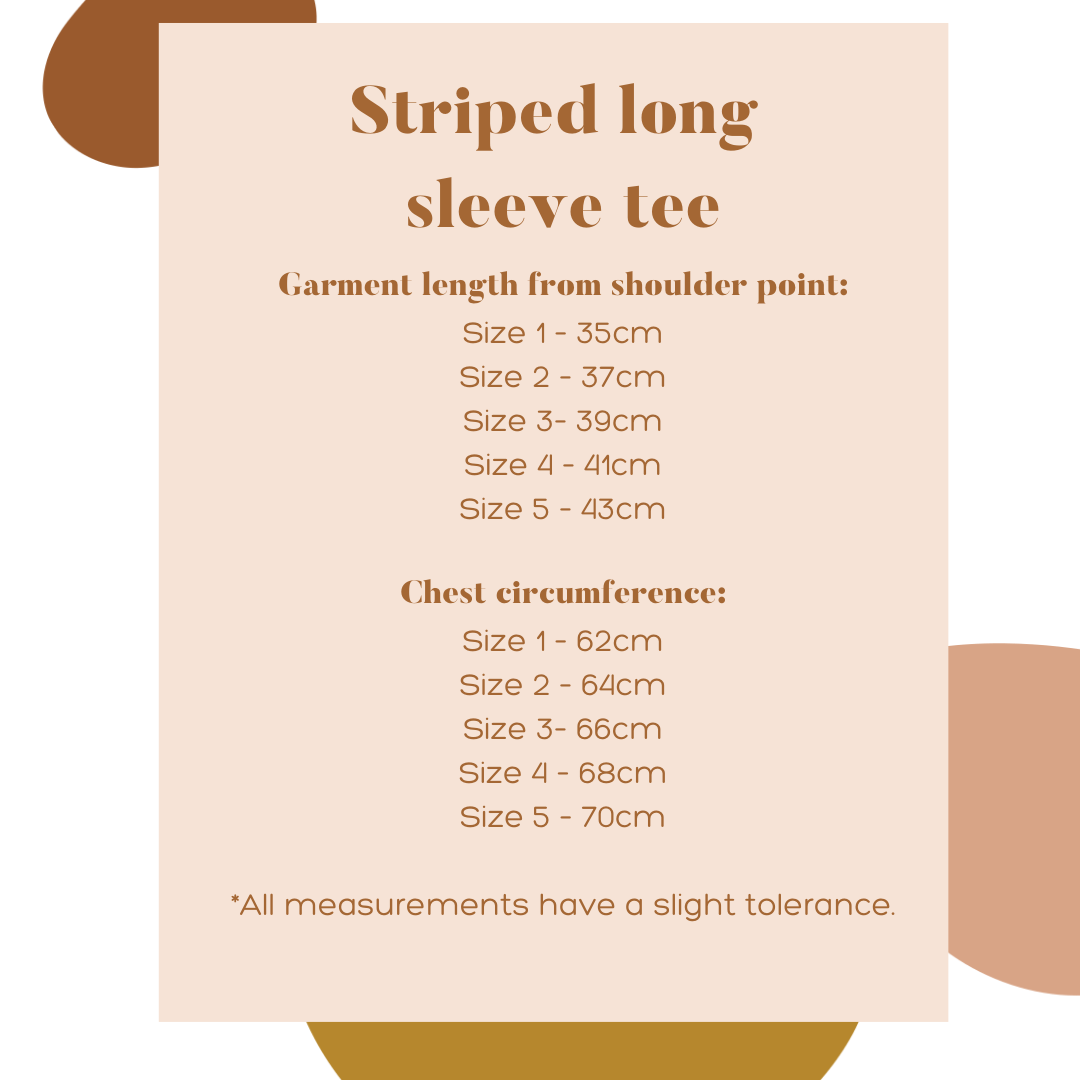 Striped long sleeve tee