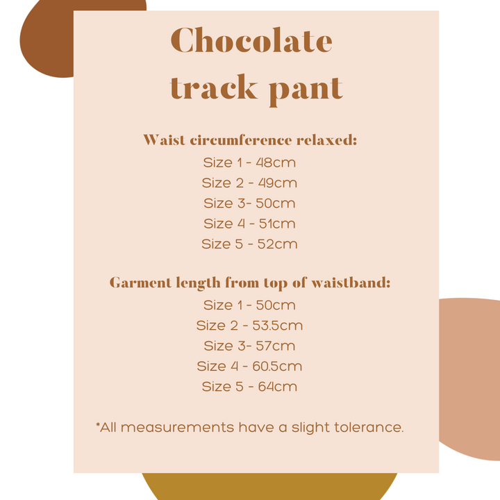 Chocolate track pant