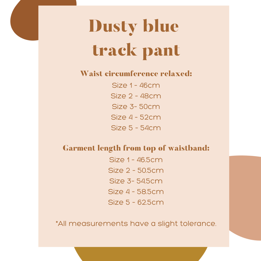 Dusty blue track pant